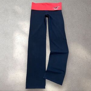 Early 2000s Hollister Co. Hot Pink Foldover Yoga Pants